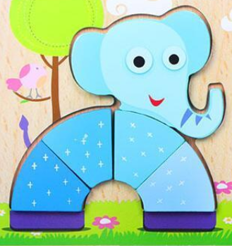 Vibrant 3D Wooden Puzzle Set for Kids | Educational and Fun Animal and Vehicle Shapes