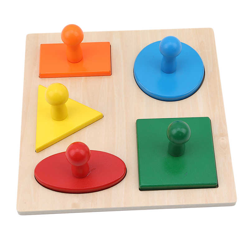 Color Geometric Panel | Wooden Shape Matching Educational Toy