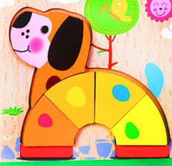 Vibrant 3D Wooden Puzzle Set for Kids | Educational and Fun Animal and Vehicle Shapes