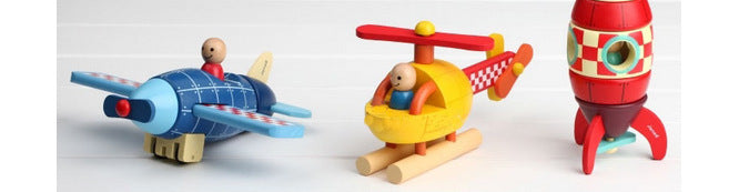 Janod Magnetic Wooden Assembly Toys | Choose Your Adventure