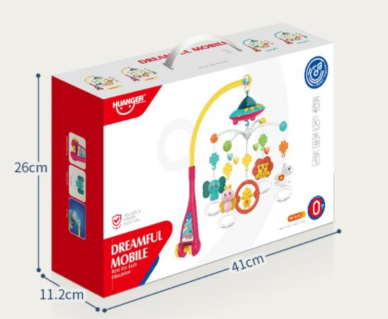 Baby Crib Bell Music Rotating Educational Toy