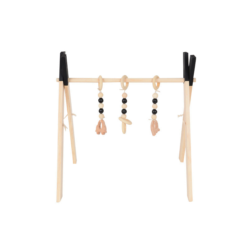 Elegant Wooden Infant Play Gym | Safe & Stimulating for 0-6 Months