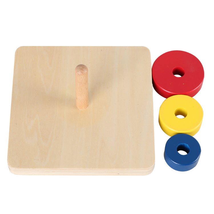 Classic Wooden Stacking Rings Toy | Colorful Educational Play for Toddlers