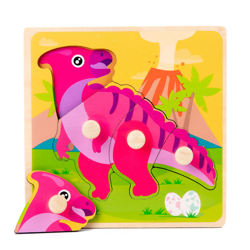 Vibrant 3D Wooden Puzzle Set for Kids | Educational and Fun Animal and Vehicle Shapes