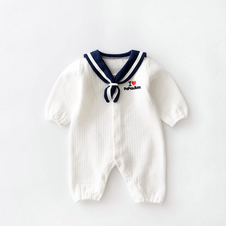 Navy Style Baby Onesies | Newborn to 9 Months | Class A Cotton