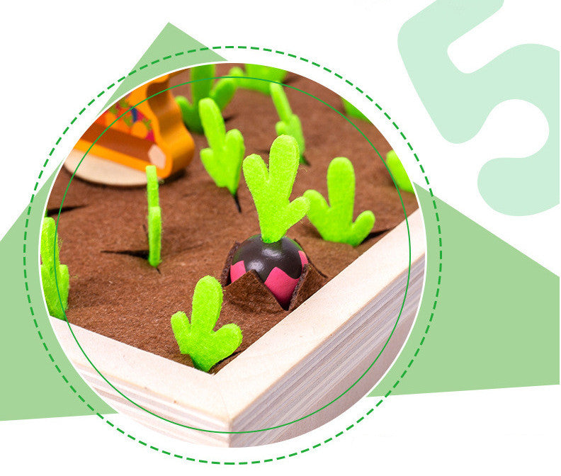 Wooden Vegetable Memory Chess Game for Kids - Fun Learning Toy