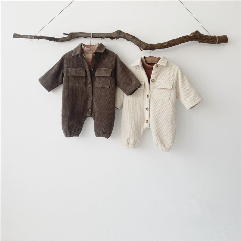One-Piece Outing Clothes Baby Light Casual Romper Jacket