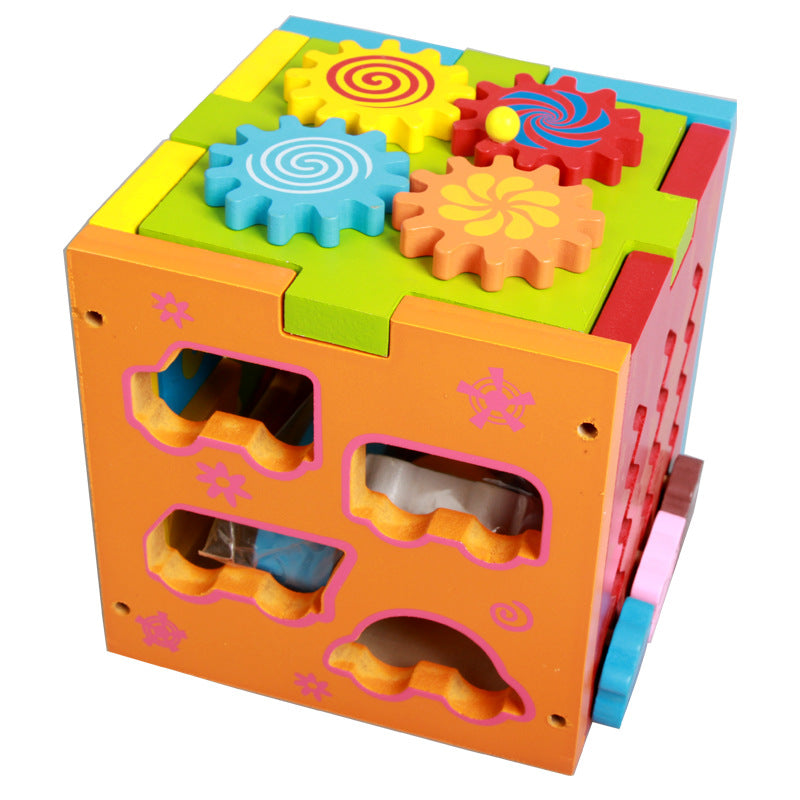 Multi-Functional Color Intelligence Wooden Toy Box for Kids