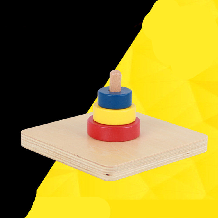 Classic Wooden Stacking Rings Toy | Colorful Educational Play for Toddlers