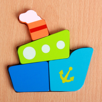 Vibrant 3D Wooden Puzzle Set for Kids | Educational and Fun Animal and Vehicle Shapes