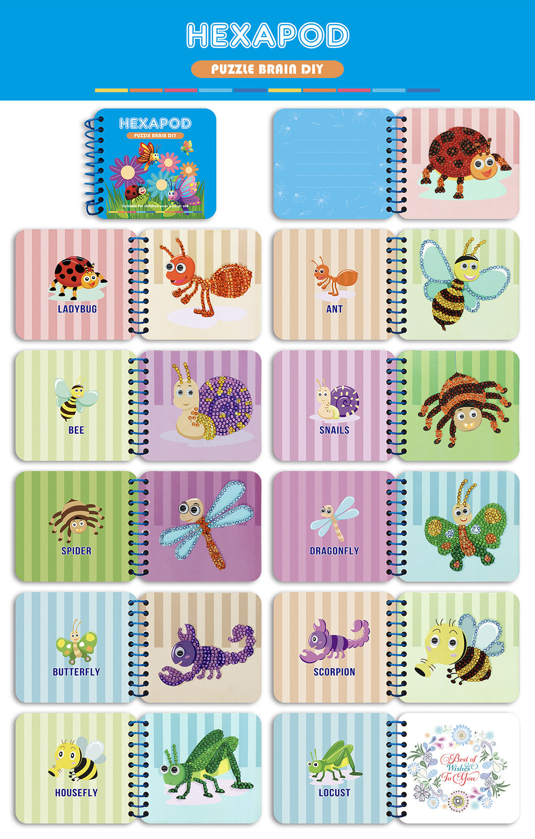 DIY Diamond Drawing Book For Children&