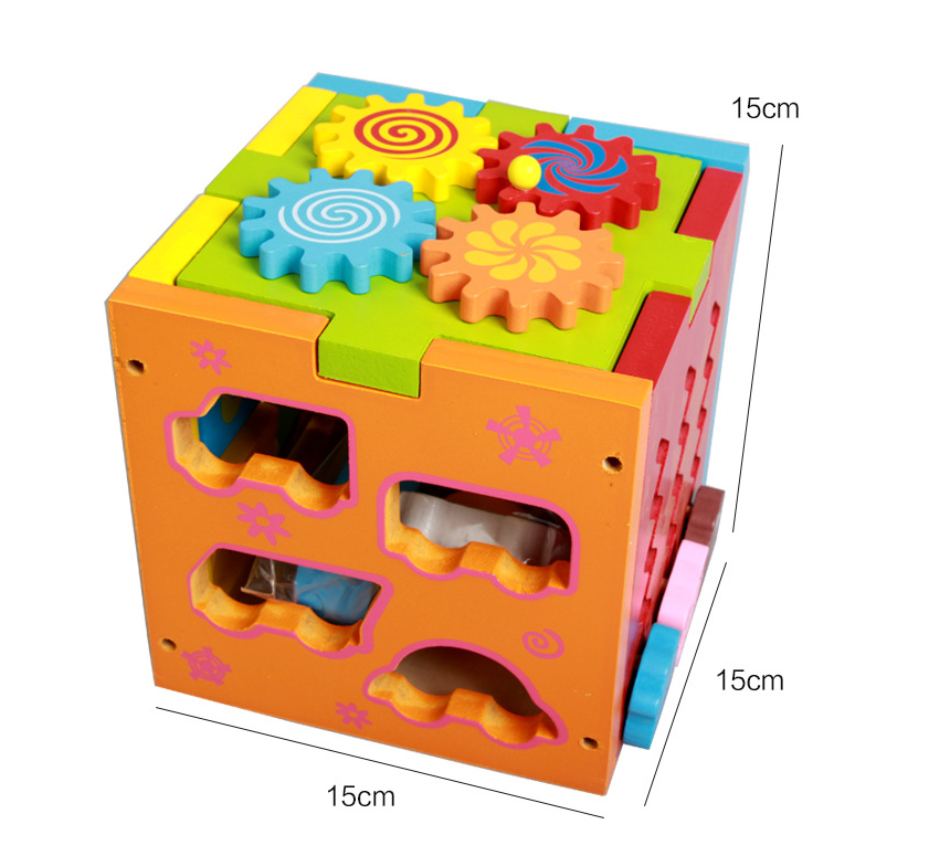 Multi-Functional Color Intelligence Wooden Toy Box for Kids
