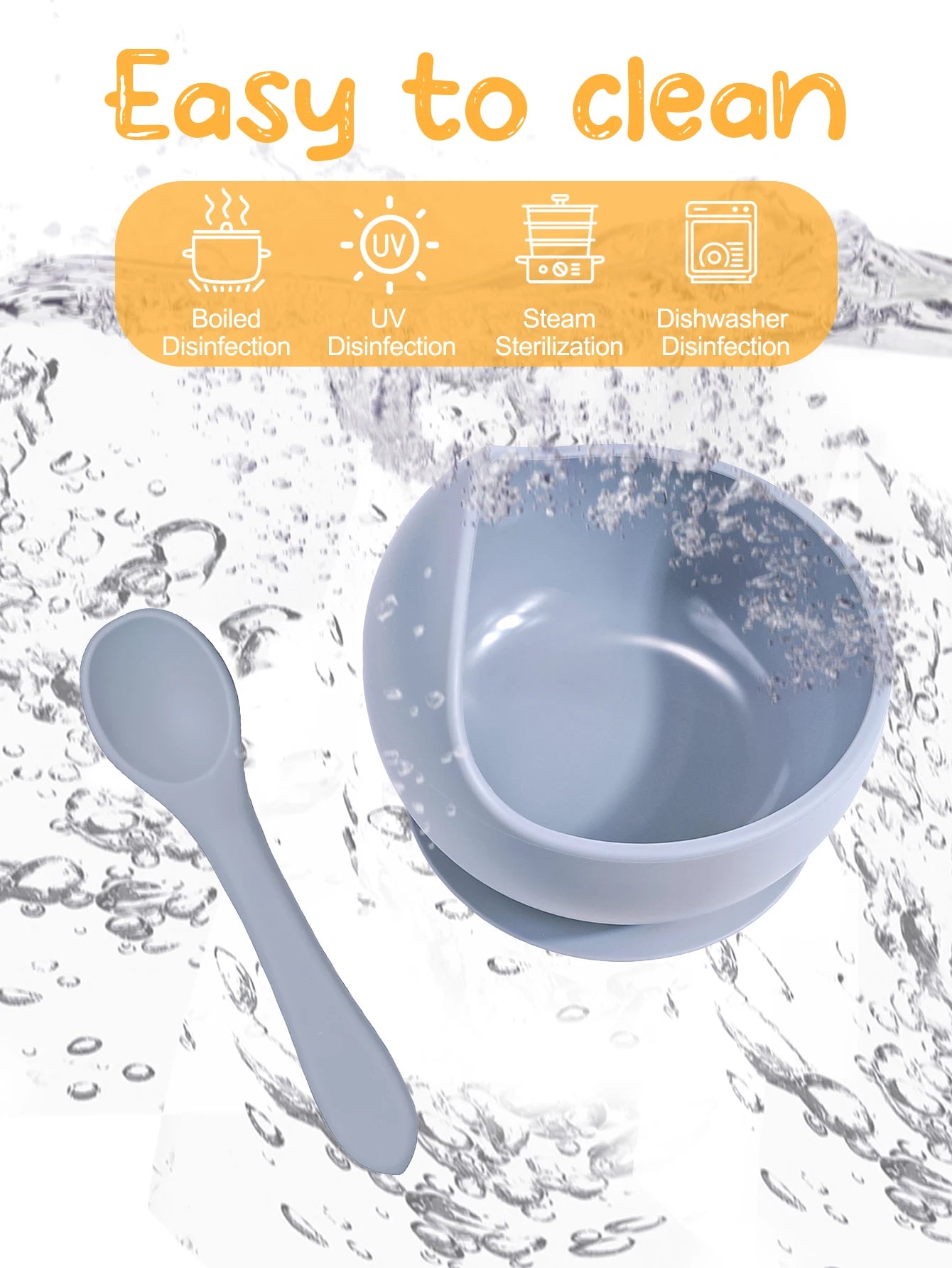 Silicone Sucker Bowl