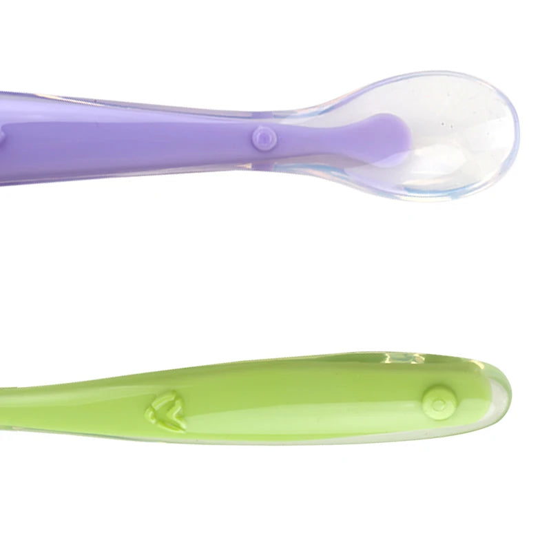 Baby Soft Silicone Feeding Spoon | Gentle, Safe, & Colorful Mealtime Tool