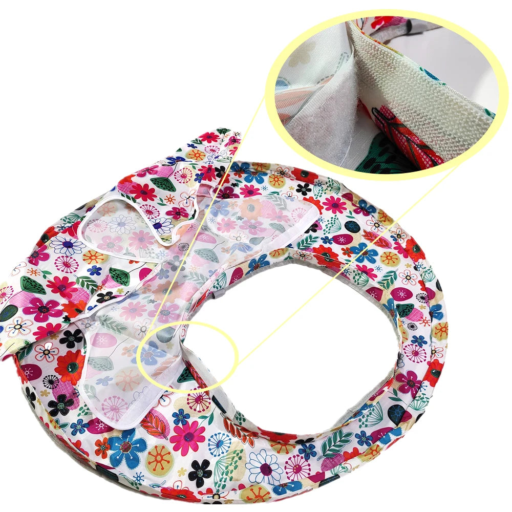 Canvas Baby Eating Table Mat Infant Feeding Cover For High Chair Learn To Eat Autonomously Graffiti Painting Mat