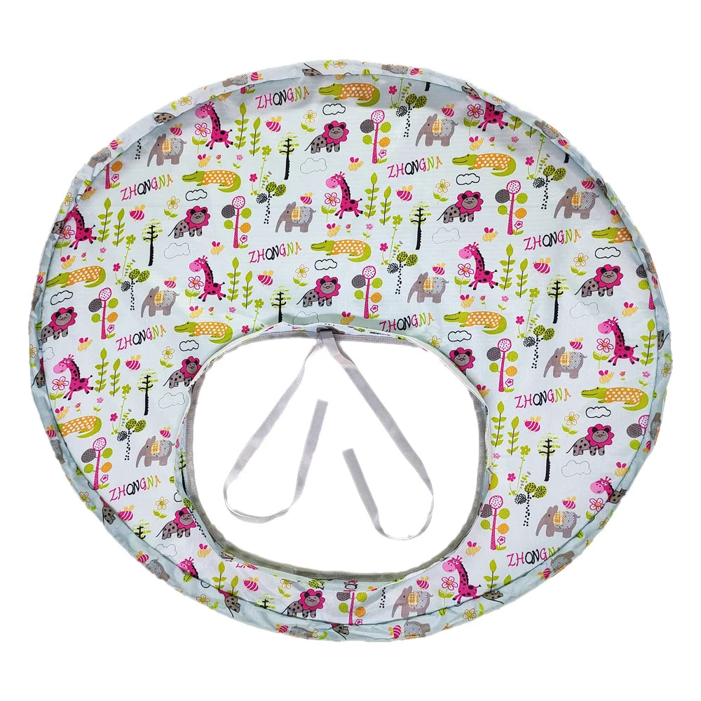 Canvas Baby Eating Table Mat Infant Feeding Cover For High Chair Learn To Eat Autonomously Graffiti Painting Mat
