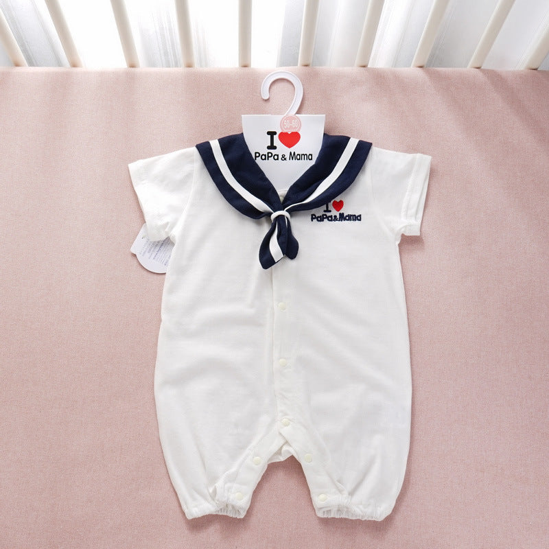 Navy Style Baby Onesies | Newborn to 9 Months | Class A Cotton