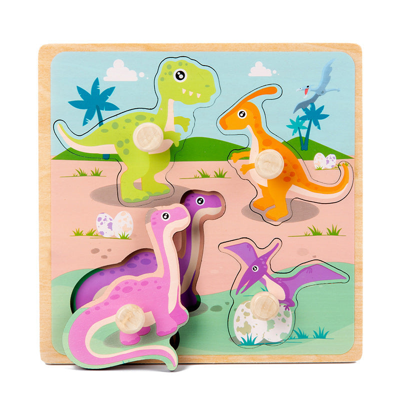 Vibrant 3D Wooden Puzzle Set for Kids | Educational and Fun Animal and Vehicle Shapes